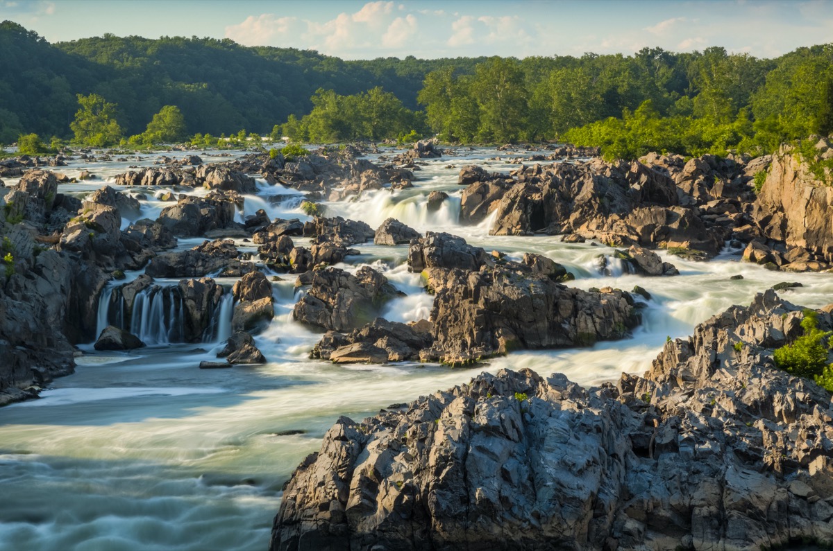 the Great Falls of Potomac in Potomac, Maryland