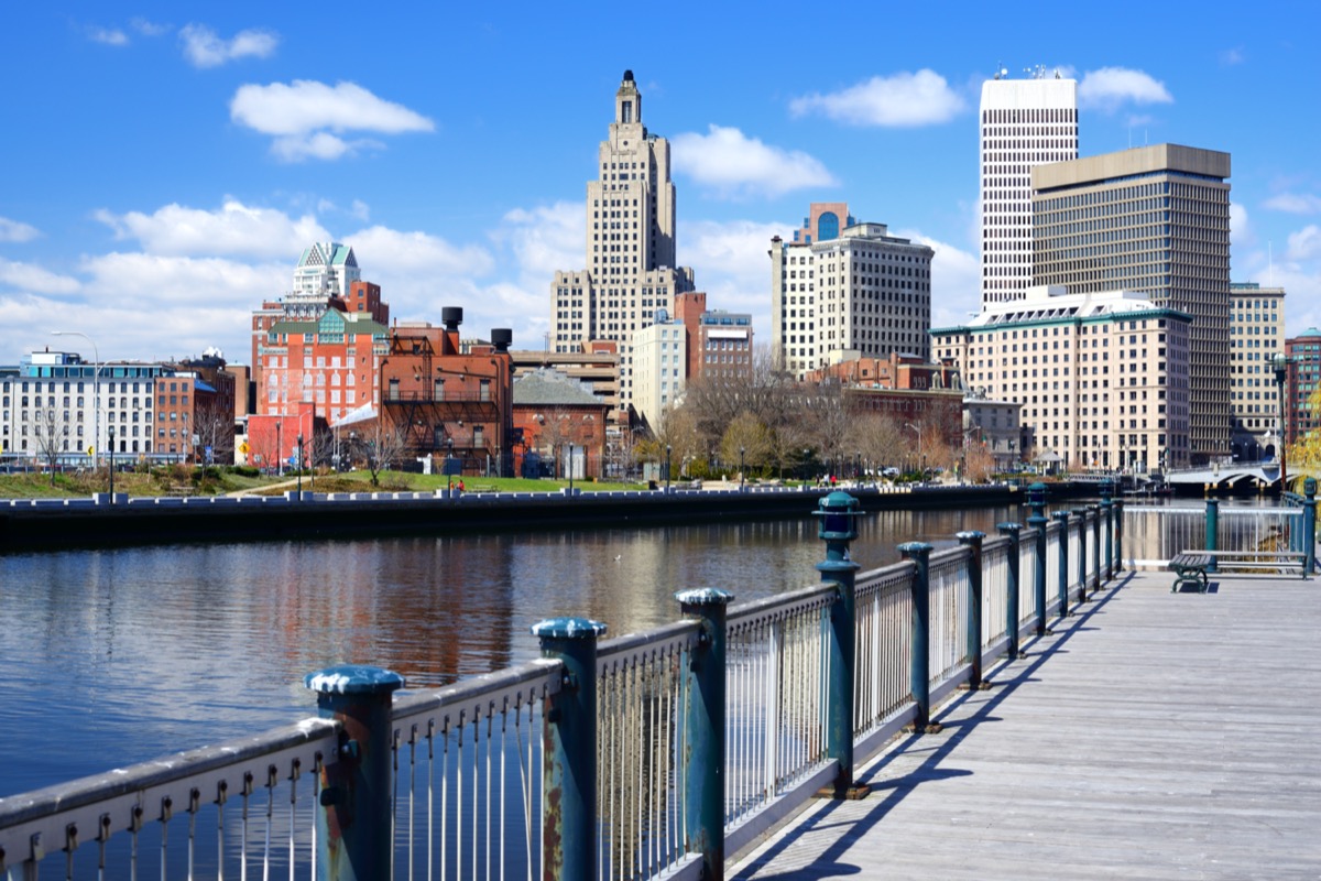 cityscape photo of pier and building in downtown Providence, Rhode Island