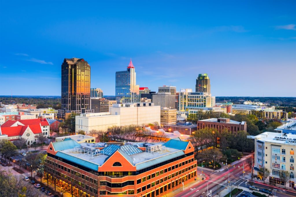 cityscape photo of Raleigh, North Carolina