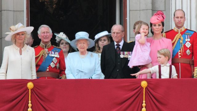 Royals at trooping the colour