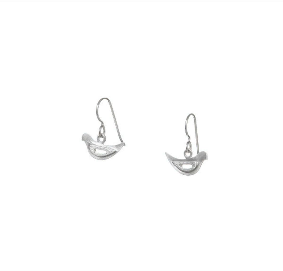 sterling silver dove earrings