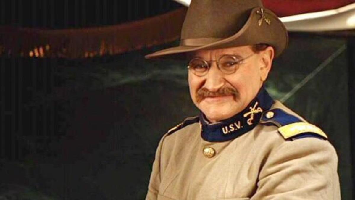 Robin Williams as President Teddy Roosevelt in The Night at the Museum franchise