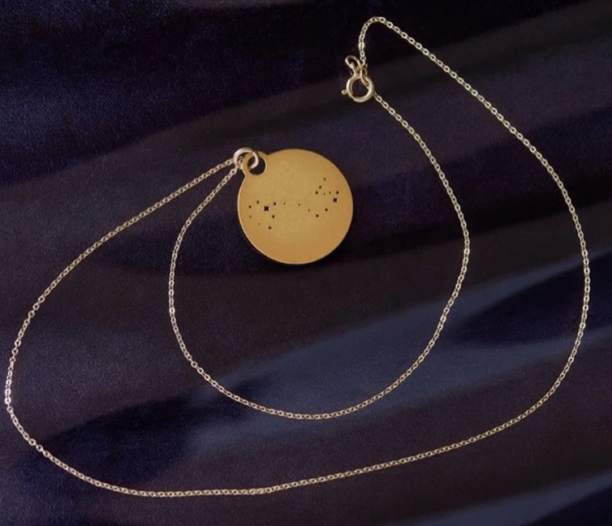 gold constellation necklace