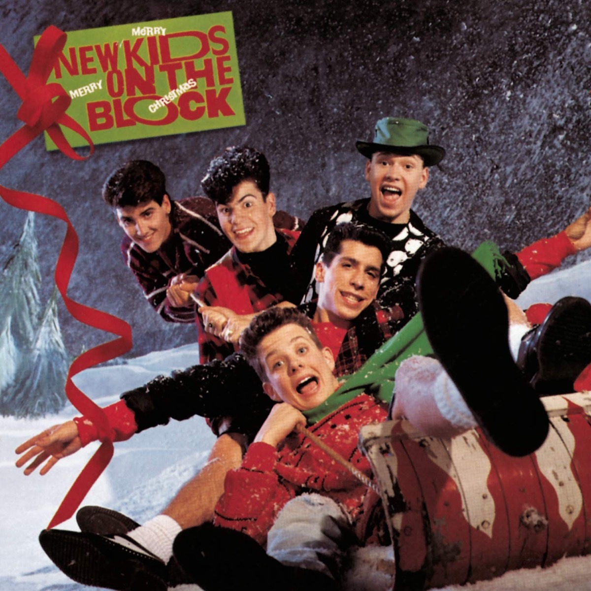 new kids on the block merry merry christmas album cover
