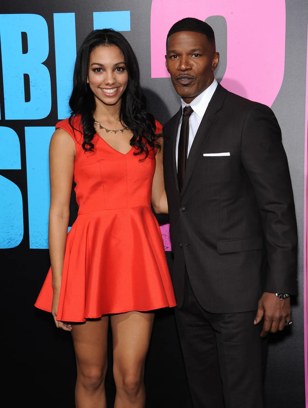 Corinne and Jamie Foxx at 'Horrible Bosses 2' premiere