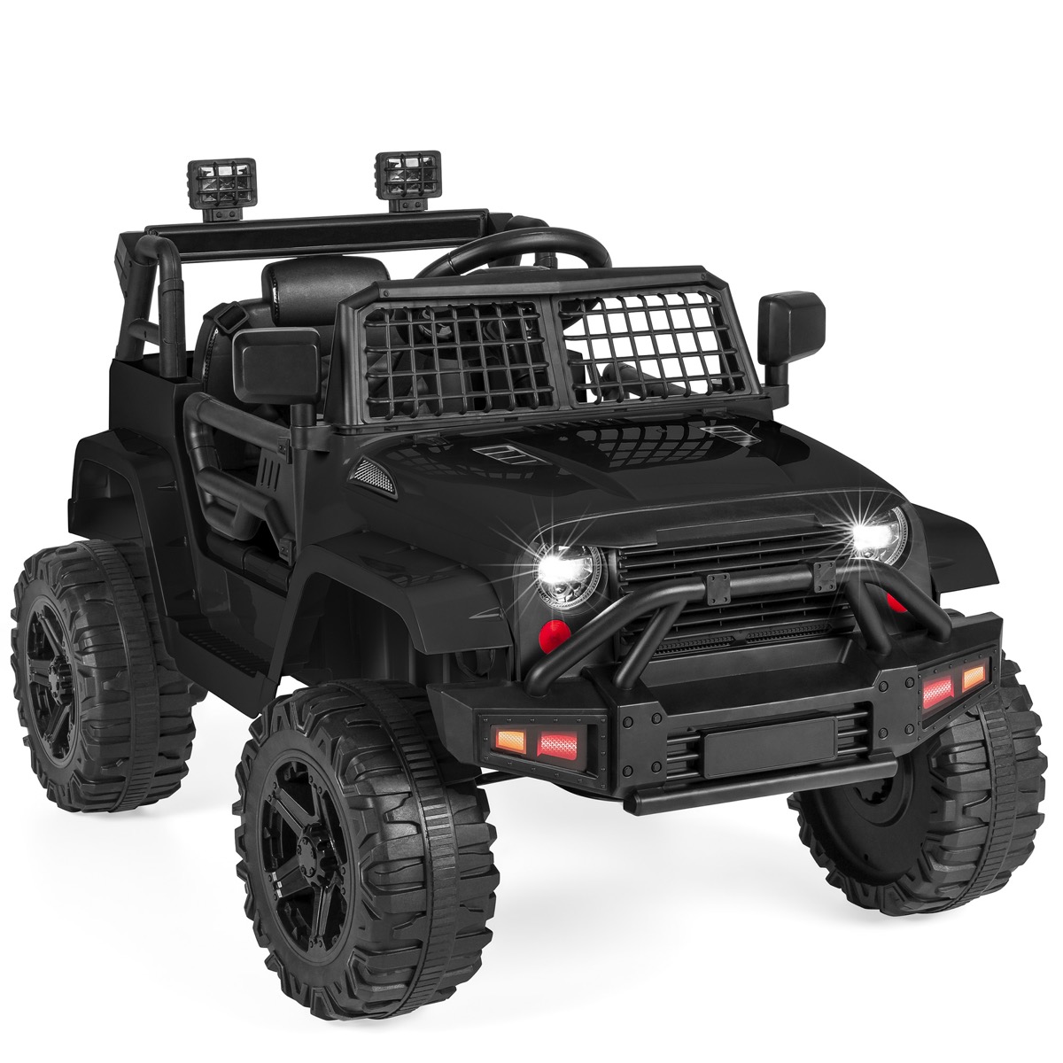 Black ride-on toy truck for kids