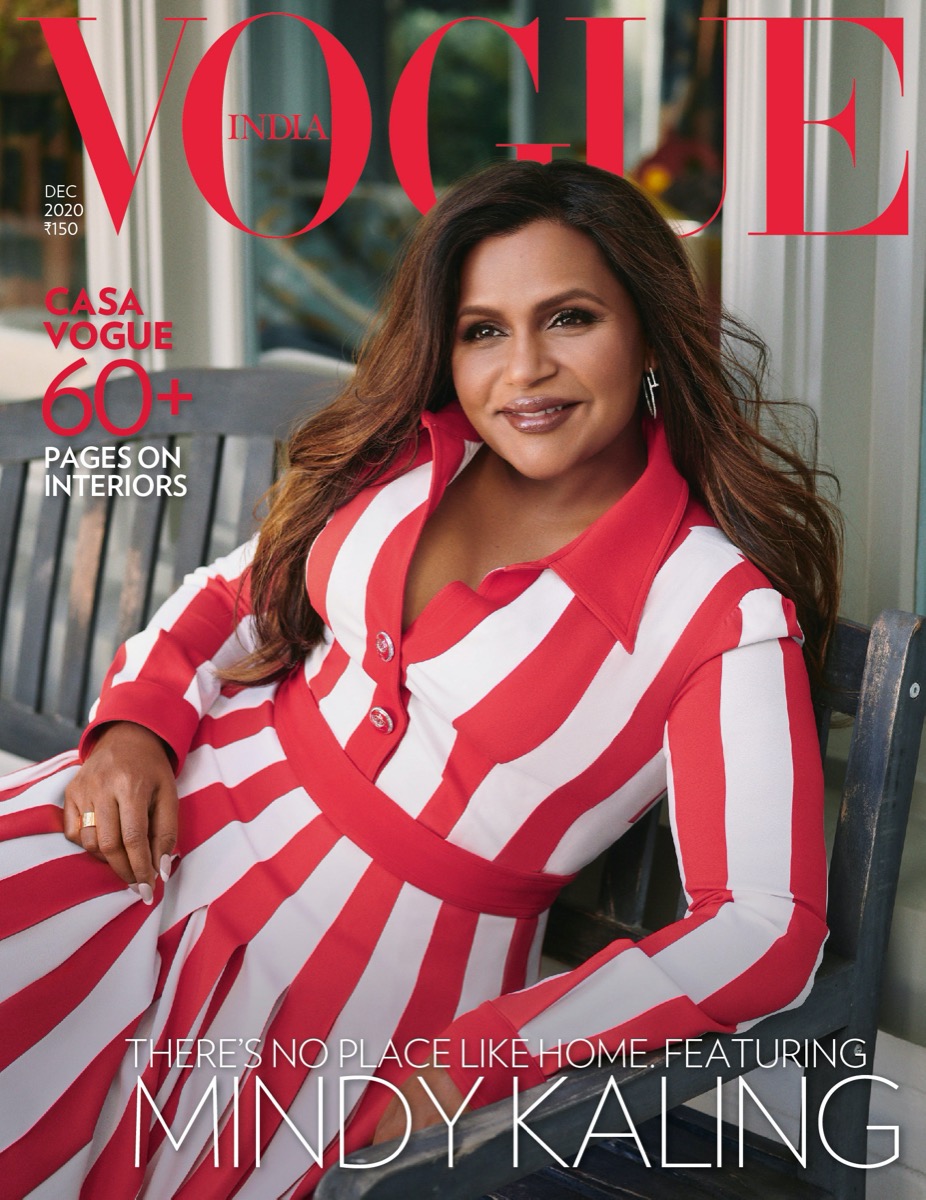 Mindy Kaling on the cover of Vogue India