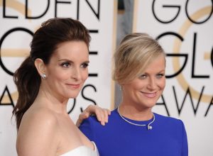 Tina Fey, Amy Poehler at arrivals for The 72nd Annual Golden Globes Awards 2015