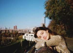 Audrey McGraw, daughter of Tim McGraw and Faith Hill, models for Tory Burch