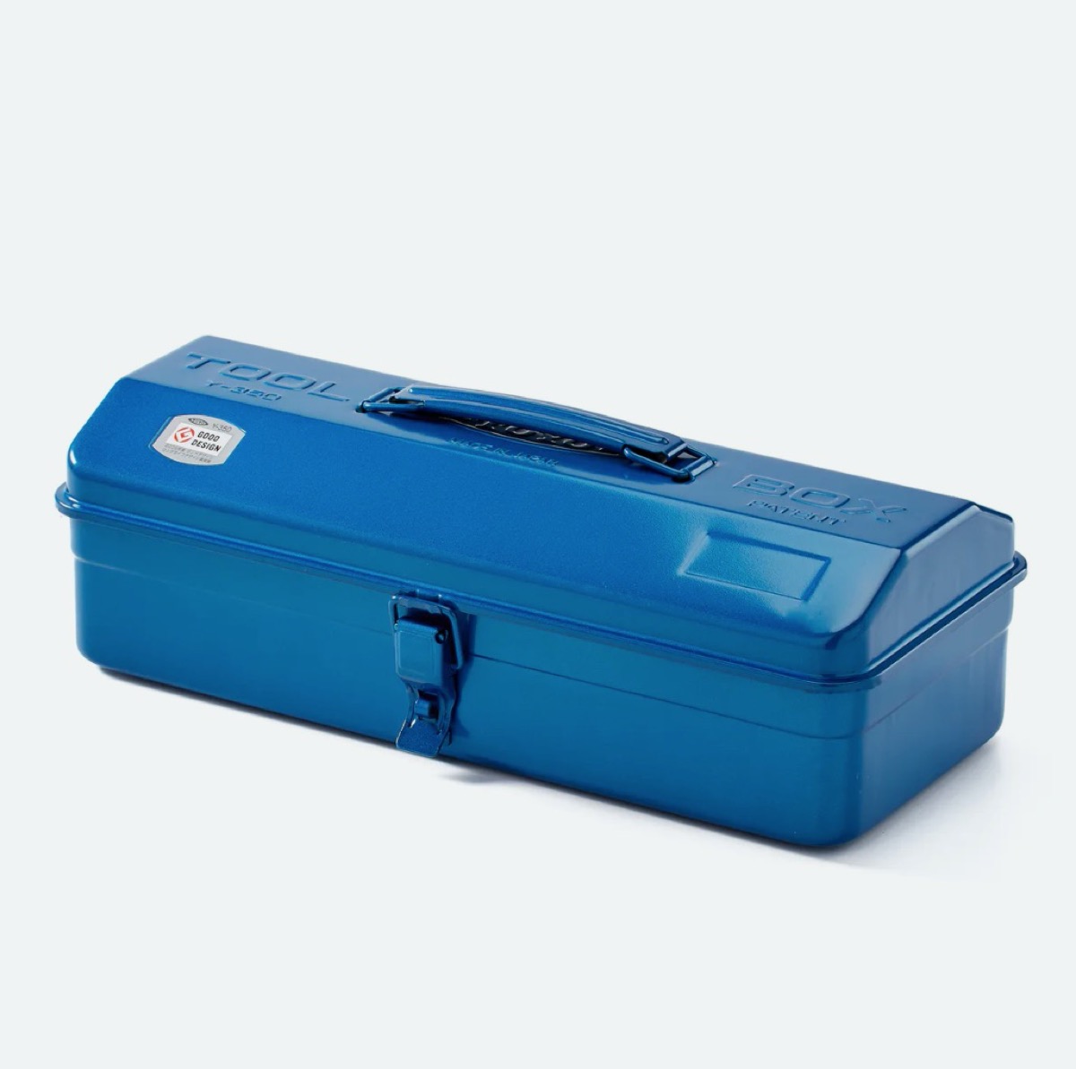 blue metal tool box