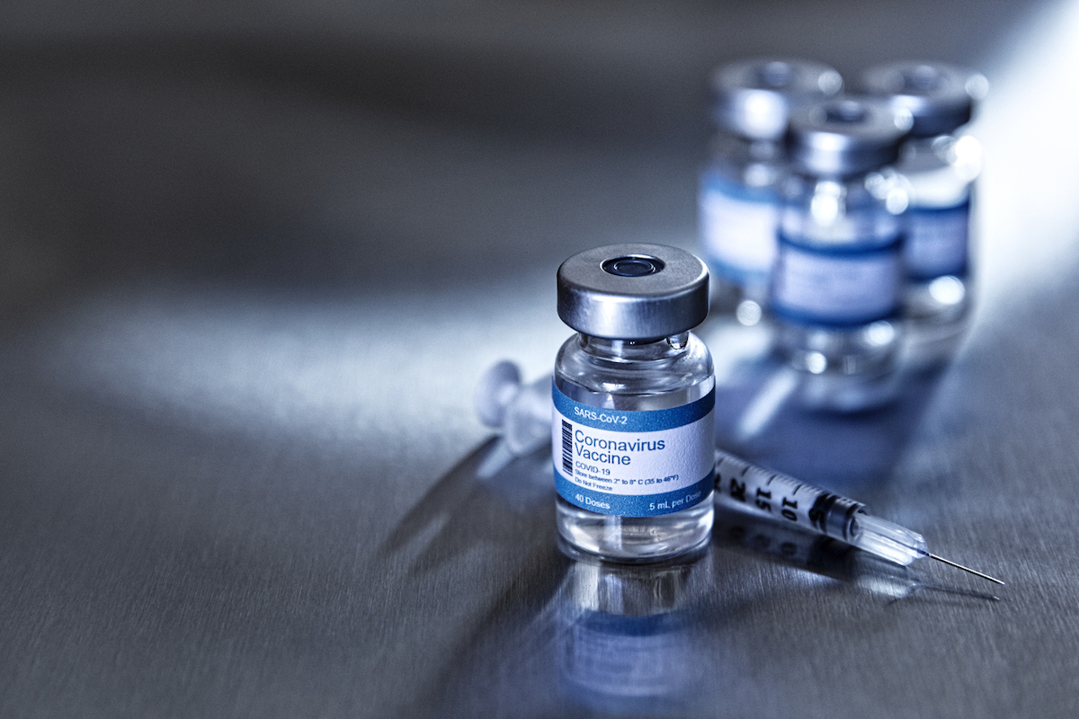 vial of coronavirus vaccine