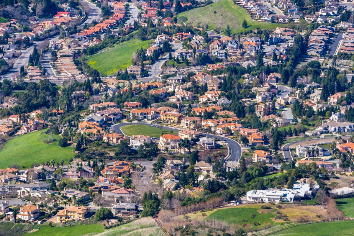 aerial view of fremont california