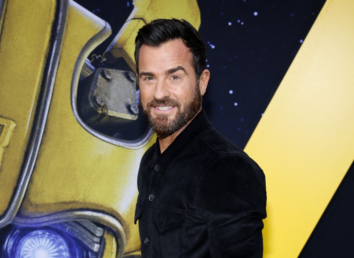 Justin Theroux at the premiere of 'Bumblebee' in 2018