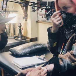 madonna posts instagram of her getting her first tattoo