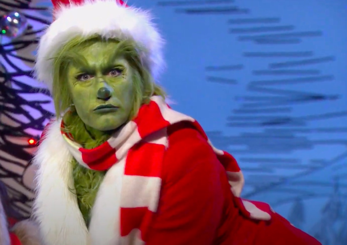 first look at Matthew Morrison playing the grinch in the live tv musical