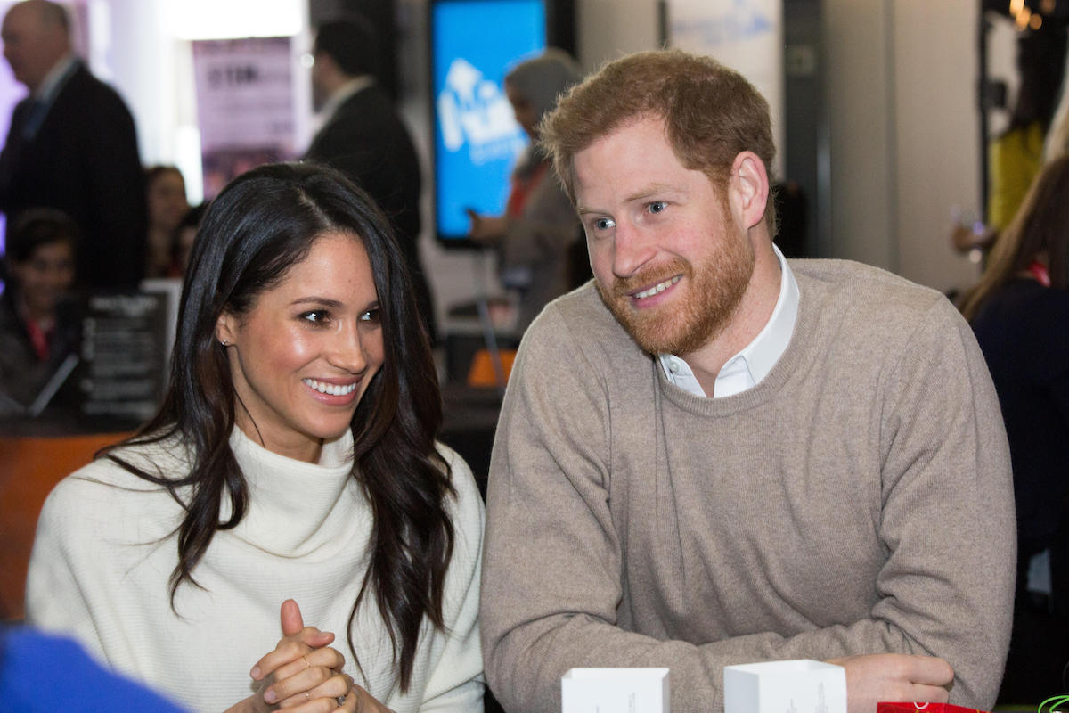 Meghan Markle and Prince Harry smiling together