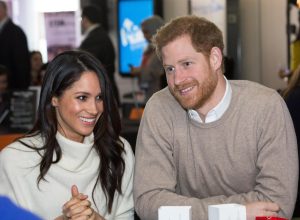 Meghan Markle and Prince Harry smiling together
