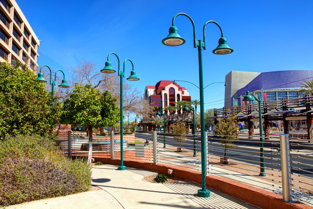 cityscape photo of downtown Mesa, Arizona