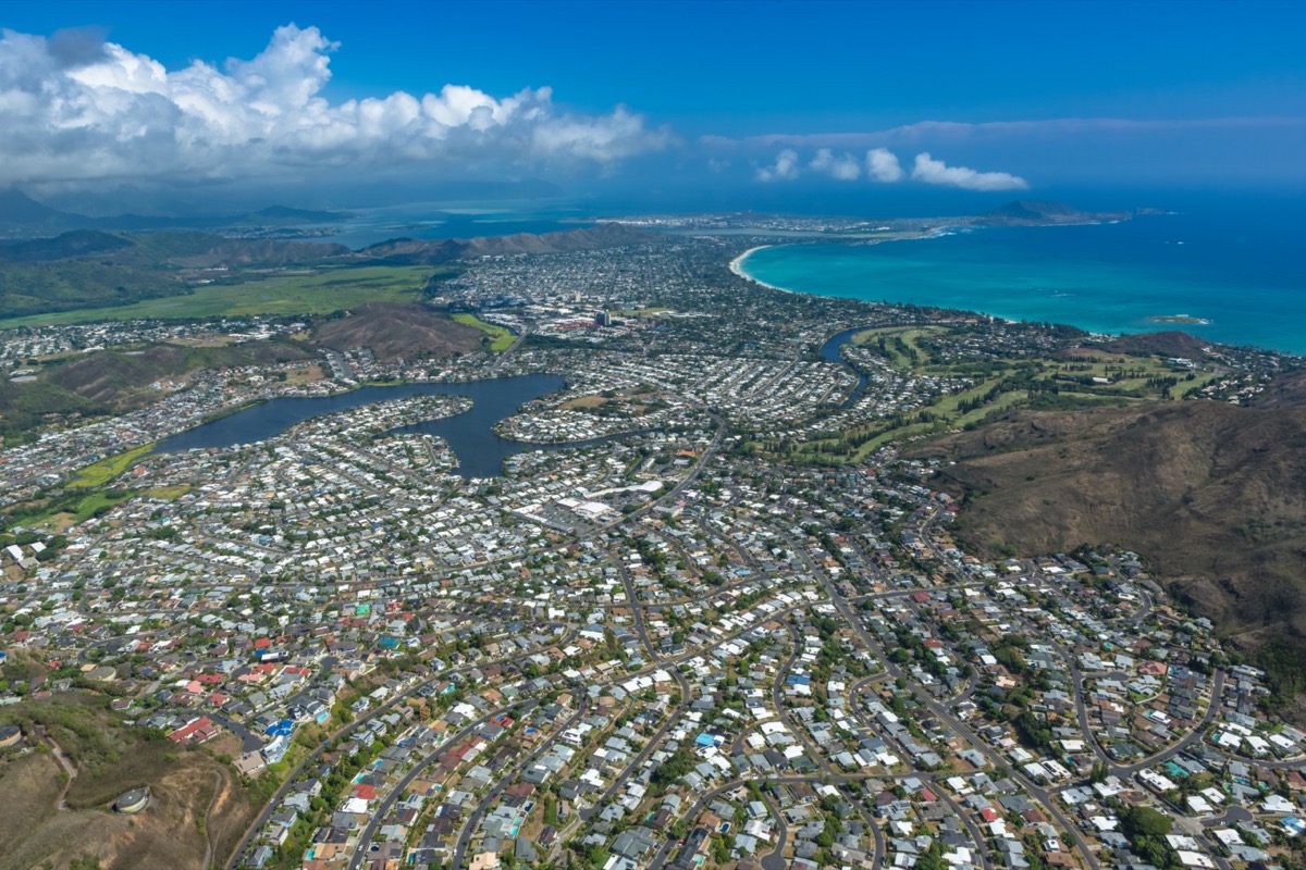 pearl city hawaii aerial view
