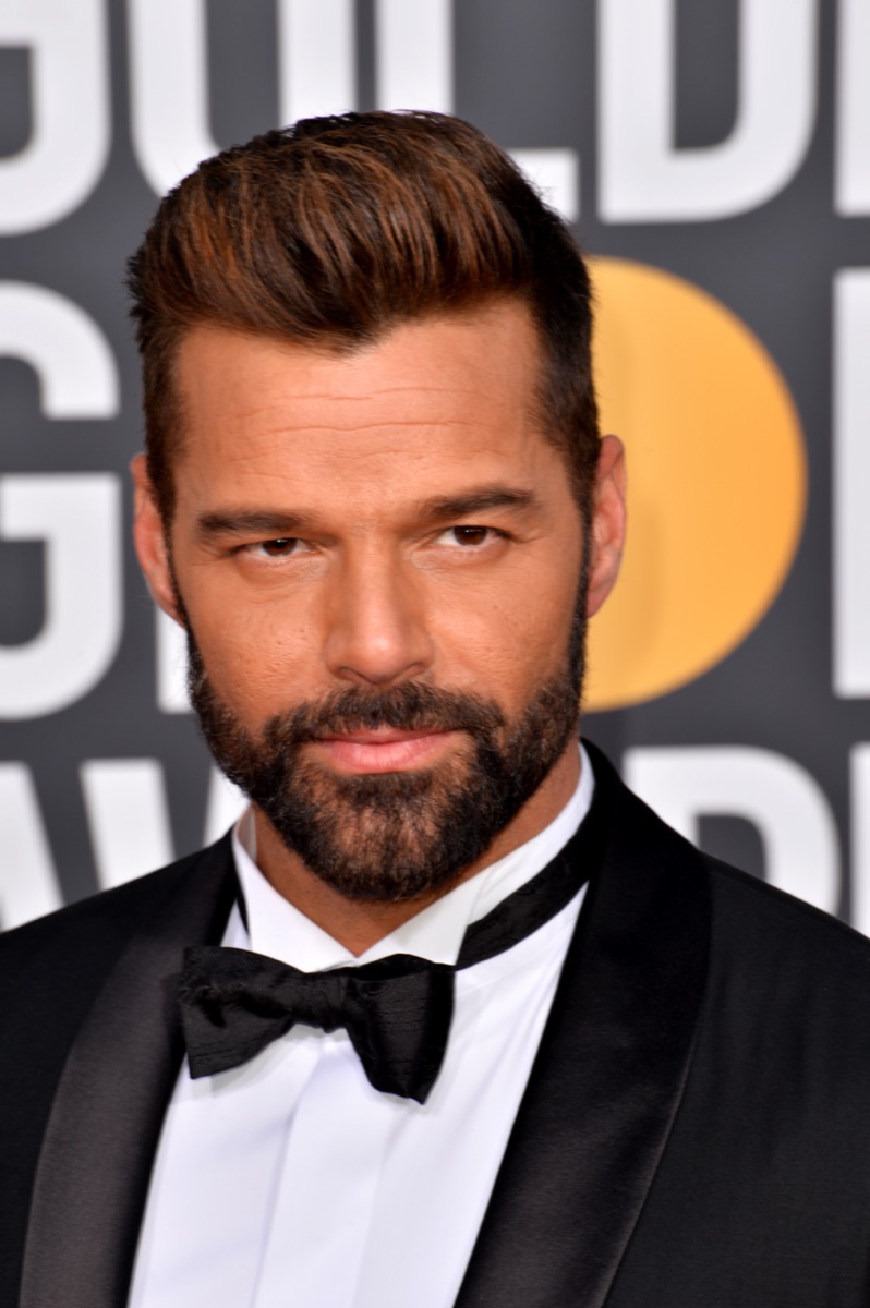 Ricky Martin en los Premios Globo de Oro en 2019