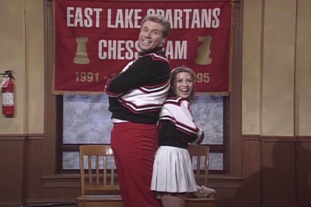 will ferrell and cheri oteri as the spartan cheerleaders on "SNL"