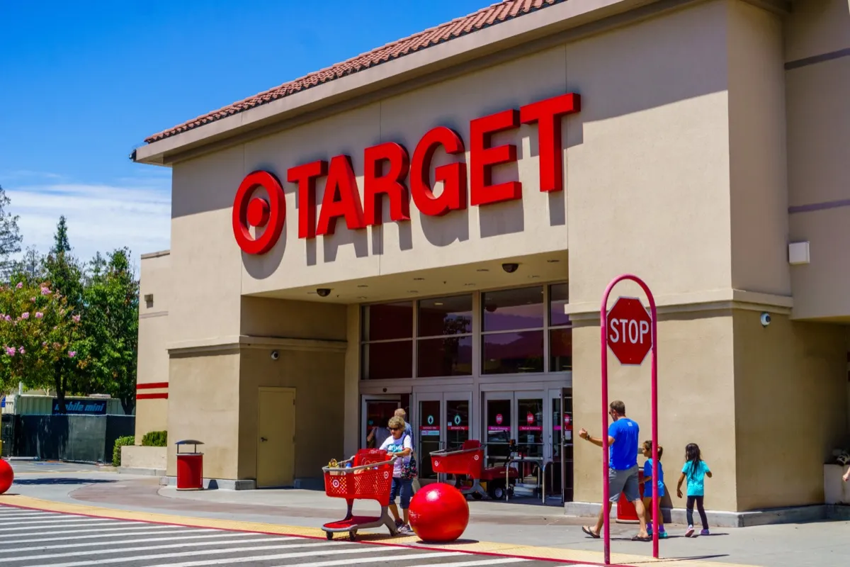 the entrance to a Target store in the San Francisco Bay Area