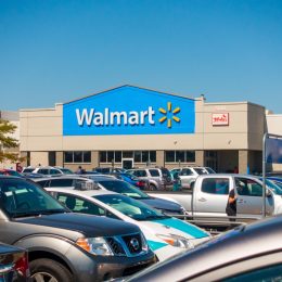 Chicago, USA - September 25, 2018: Walmart supermarket sign at day time