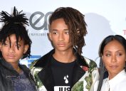 Jada Pinkett Smith with children Willow and Jaden Smith at the 26th Annual Environmental Media Awards at Warner Bros in 2016