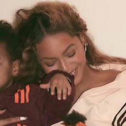 Beyonce with Sir, modeling Ivy Park