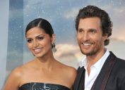 Camila Alves and Matthew McConaughey at the premiere of "Interstellar" in 2014