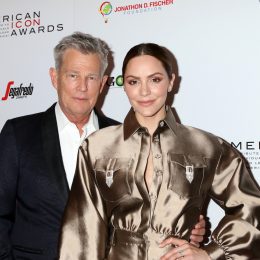 David Foster and Katharine McPhee at the American Icon Awards in 2019