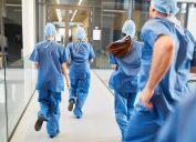 Four doctors running to ER