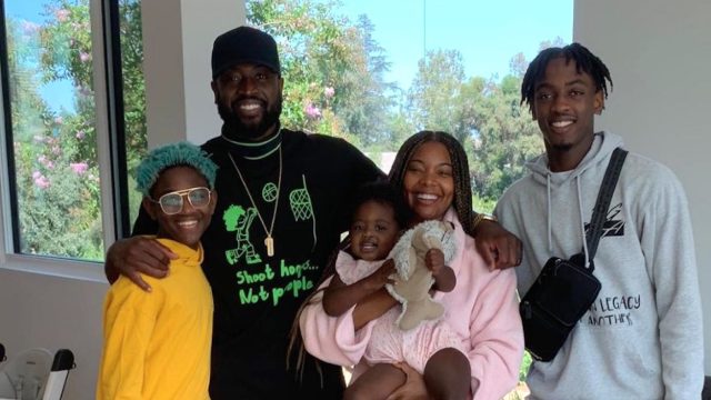 Dwyane Wade and family