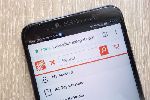 Home Depot mobile app