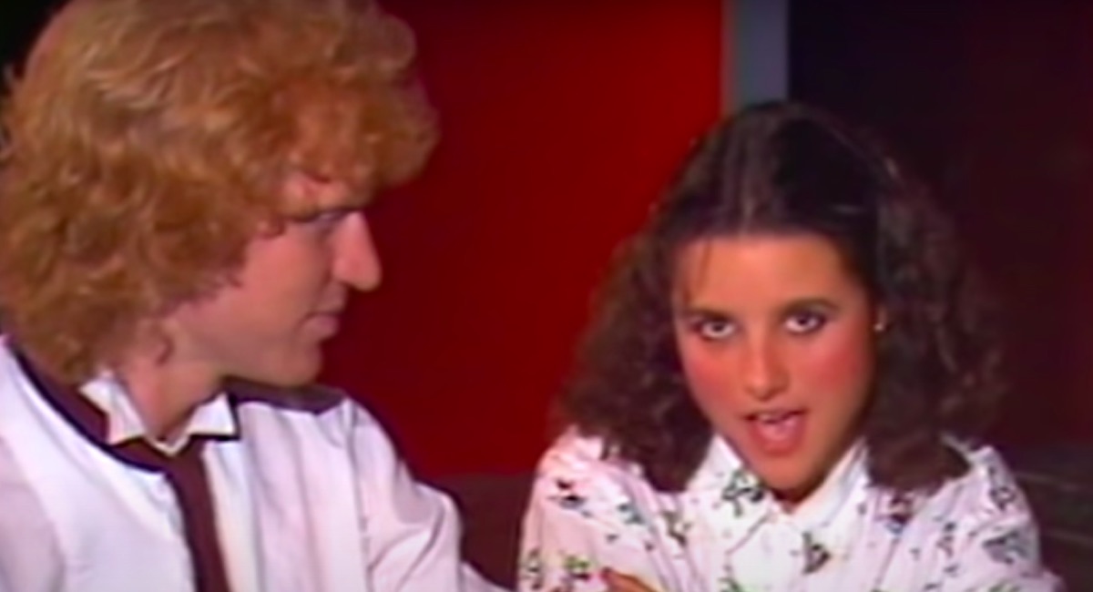Brad Hall and Julia Louis-Dreyfus in 1982
