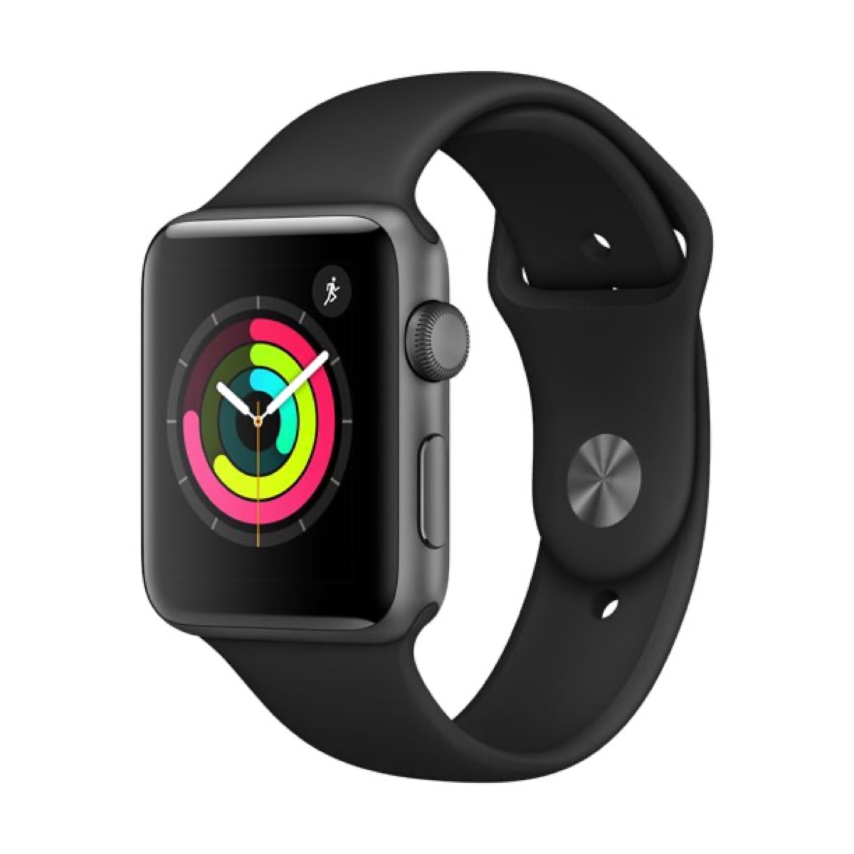 apple watch with black band