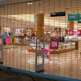 A Belk department store in Raleigh, North Carolina has voluntarily closed inside a mall amid the COVID-19 (coronavirus) outbreak, dated Mar. 18, 2020.