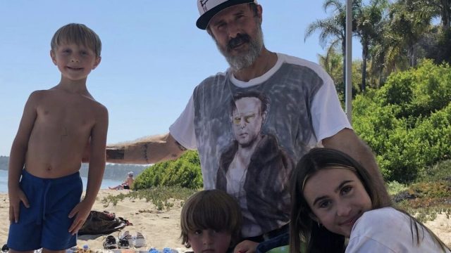 david arquette with daughter coco with sons