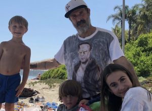 david arquette with daughter coco with sons