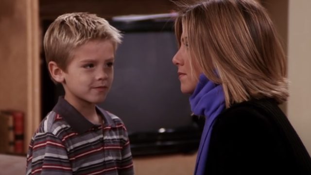 cole sprouse with jennifer aniston on Friends