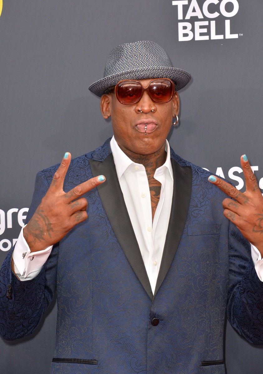 Dennis Rodman at the Comedy Central Roast of Bruce Willis in 2018