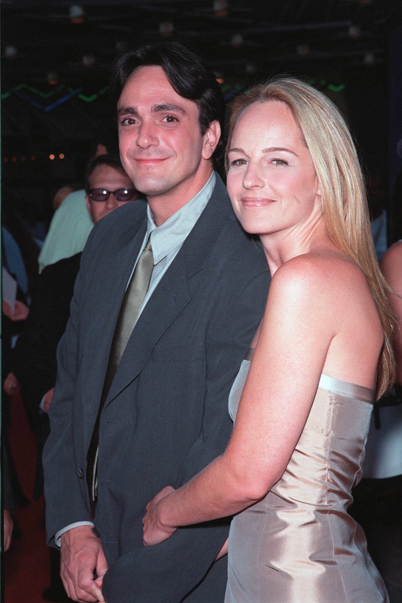 Helen Hunt and Hank Azaria at the premiere of 'Mystery Men' in 1999