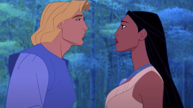 John Smith and Pocahontas in Disney's Pocahontas