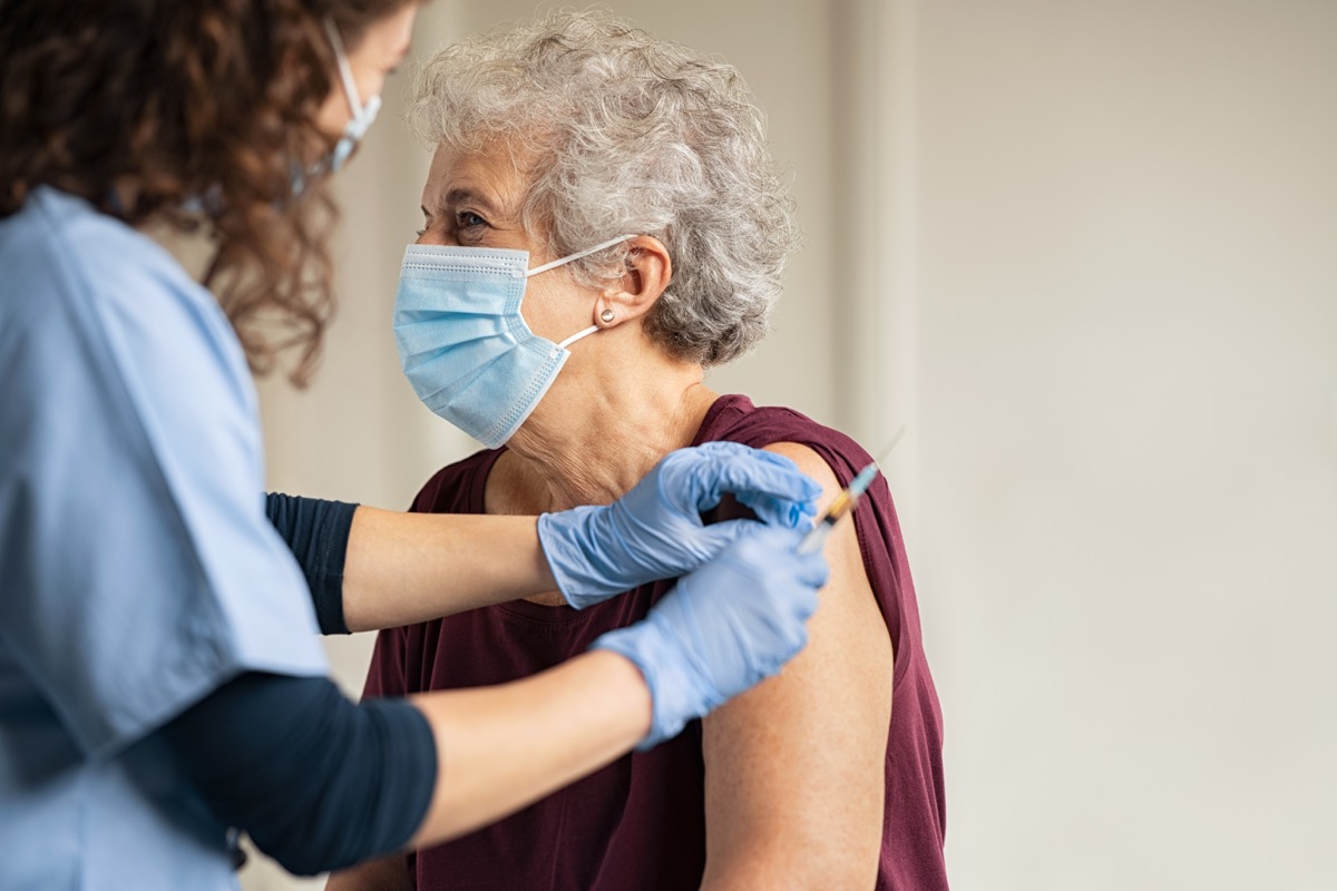 Over 65 getting vaccine