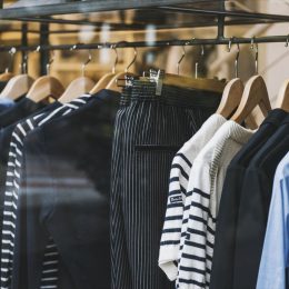 rack of womens clothing