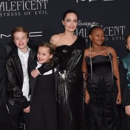 Angelina Jolie and five of her kids at the "Maleficent: Mistress of Evil" premiere in 2019