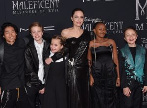 Angelina Jolie and five of her kids at the "Maleficent: Mistress of Evil" premiere in 2019