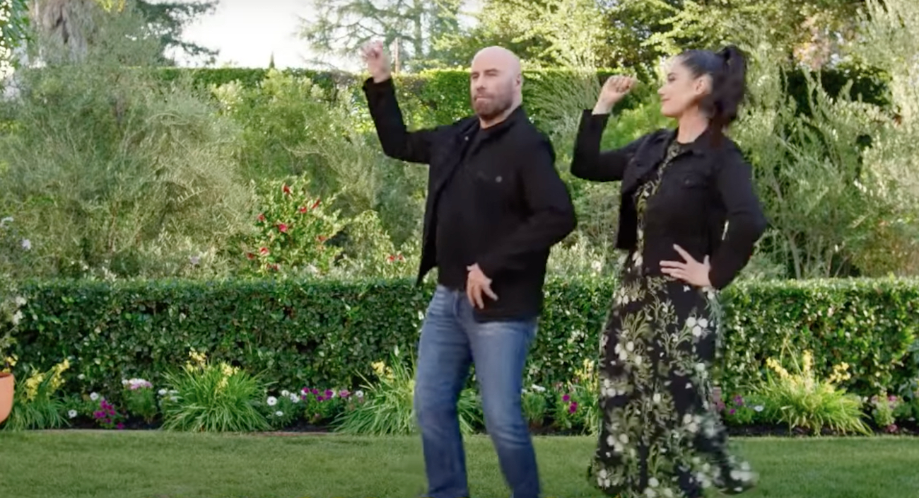 John Travolta and Ella Travolta in their Super Bowl ad