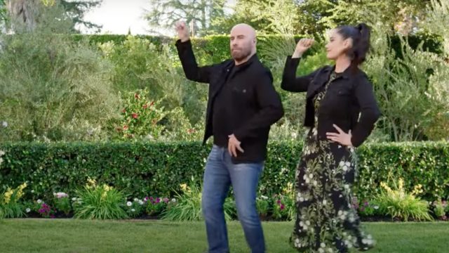 John Travolta and Ella Travolta in their Super Bowl ad