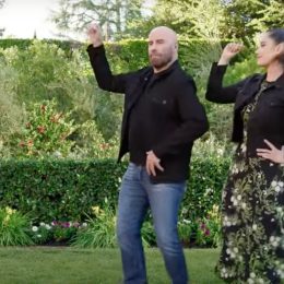 John Travolta and Ella Travolta in their Super Bowl ad